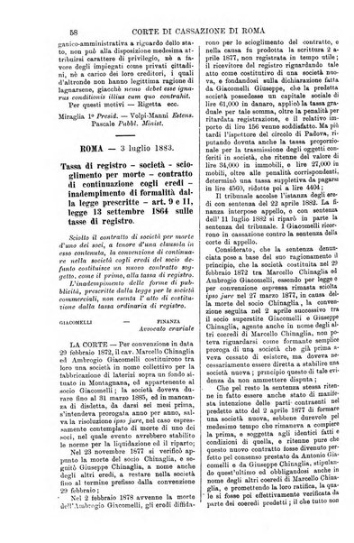 Annali della giurisprudenza italiana raccolta generale delle decisioni delle Corti di cassazione e d'appello in materia civile, criminale, commerciale, di diritto pubblico e amministrativo, e di procedura civile e penale