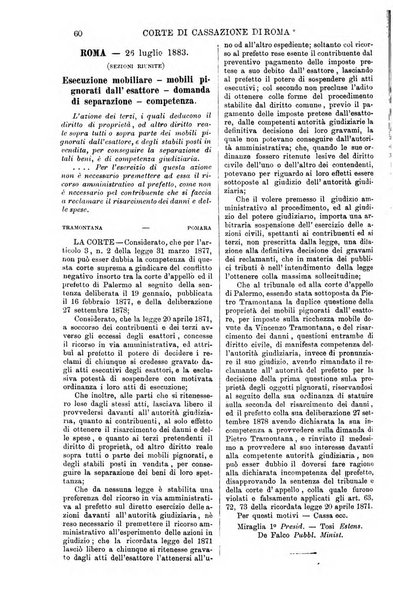 Annali della giurisprudenza italiana raccolta generale delle decisioni delle Corti di cassazione e d'appello in materia civile, criminale, commerciale, di diritto pubblico e amministrativo, e di procedura civile e penale