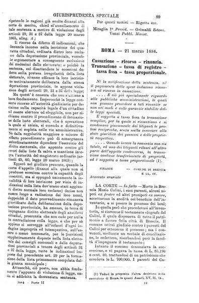 Annali della giurisprudenza italiana raccolta generale delle decisioni delle Corti di cassazione e d'appello in materia civile, criminale, commerciale, di diritto pubblico e amministrativo, e di procedura civile e penale