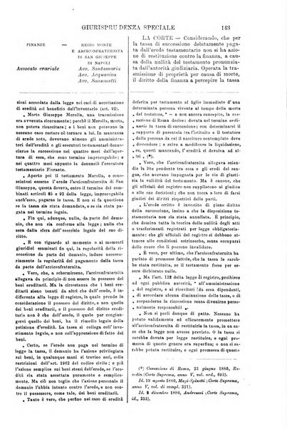 Annali della giurisprudenza italiana raccolta generale delle decisioni delle Corti di cassazione e d'appello in materia civile, criminale, commerciale, di diritto pubblico e amministrativo, e di procedura civile e penale