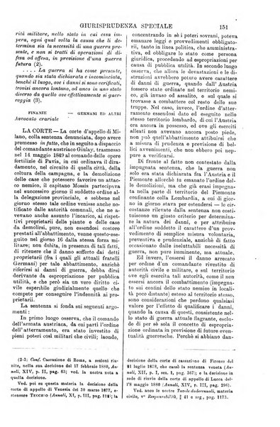 Annali della giurisprudenza italiana raccolta generale delle decisioni delle Corti di cassazione e d'appello in materia civile, criminale, commerciale, di diritto pubblico e amministrativo, e di procedura civile e penale