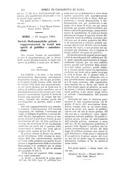 Annali della giurisprudenza italiana raccolta generale delle decisioni delle Corti di cassazione e d'appello in materia civile, criminale, commerciale, di diritto pubblico e amministrativo, e di procedura civile e penale