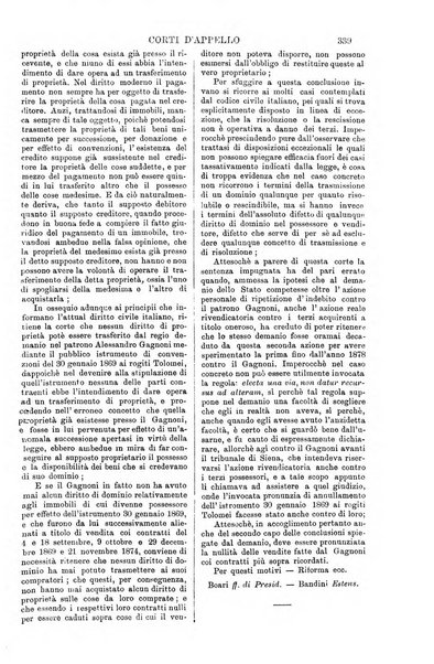 Annali della giurisprudenza italiana raccolta generale delle decisioni delle Corti di cassazione e d'appello in materia civile, criminale, commerciale, di diritto pubblico e amministrativo, e di procedura civile e penale