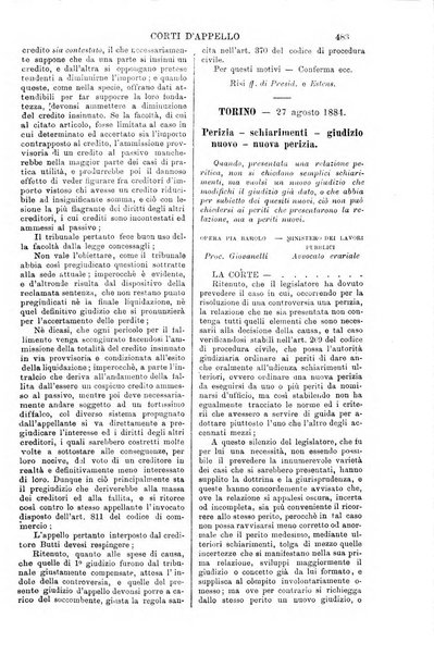 Annali della giurisprudenza italiana raccolta generale delle decisioni delle Corti di cassazione e d'appello in materia civile, criminale, commerciale, di diritto pubblico e amministrativo, e di procedura civile e penale