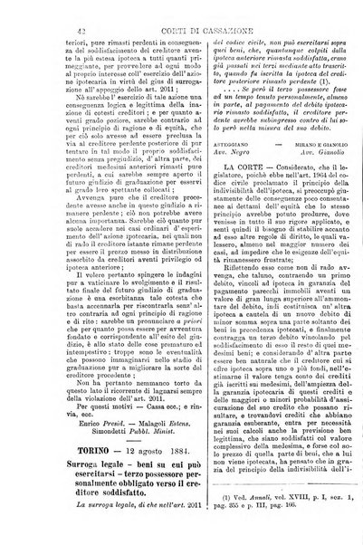 Annali della giurisprudenza italiana raccolta generale delle decisioni delle Corti di cassazione e d'appello in materia civile, criminale, commerciale, di diritto pubblico e amministrativo, e di procedura civile e penale