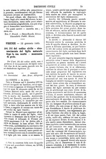 Annali della giurisprudenza italiana raccolta generale delle decisioni delle Corti di cassazione e d'appello in materia civile, criminale, commerciale, di diritto pubblico e amministrativo, e di procedura civile e penale