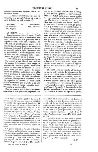 Annali della giurisprudenza italiana raccolta generale delle decisioni delle Corti di cassazione e d'appello in materia civile, criminale, commerciale, di diritto pubblico e amministrativo, e di procedura civile e penale