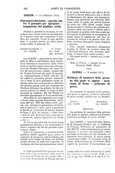 Annali della giurisprudenza italiana raccolta generale delle decisioni delle Corti di cassazione e d'appello in materia civile, criminale, commerciale, di diritto pubblico e amministrativo, e di procedura civile e penale