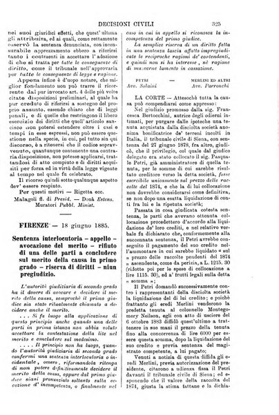 Annali della giurisprudenza italiana raccolta generale delle decisioni delle Corti di cassazione e d'appello in materia civile, criminale, commerciale, di diritto pubblico e amministrativo, e di procedura civile e penale