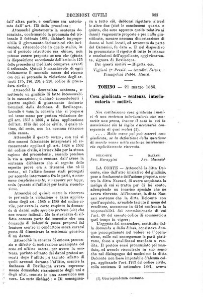 Annali della giurisprudenza italiana raccolta generale delle decisioni delle Corti di cassazione e d'appello in materia civile, criminale, commerciale, di diritto pubblico e amministrativo, e di procedura civile e penale