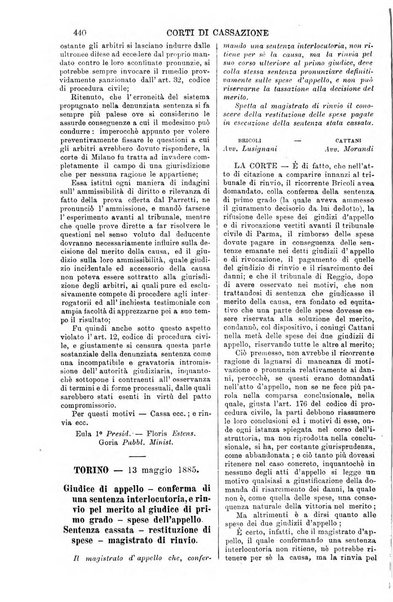 Annali della giurisprudenza italiana raccolta generale delle decisioni delle Corti di cassazione e d'appello in materia civile, criminale, commerciale, di diritto pubblico e amministrativo, e di procedura civile e penale