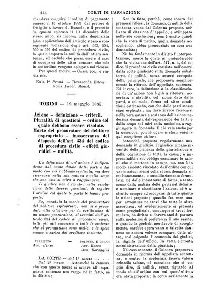 Annali della giurisprudenza italiana raccolta generale delle decisioni delle Corti di cassazione e d'appello in materia civile, criminale, commerciale, di diritto pubblico e amministrativo, e di procedura civile e penale