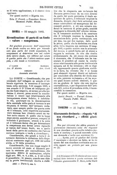 Annali della giurisprudenza italiana raccolta generale delle decisioni delle Corti di cassazione e d'appello in materia civile, criminale, commerciale, di diritto pubblico e amministrativo, e di procedura civile e penale