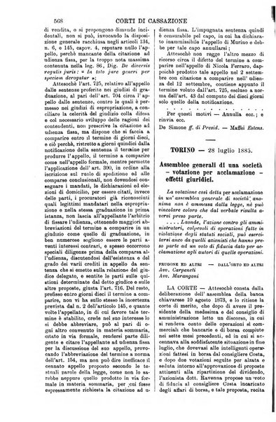 Annali della giurisprudenza italiana raccolta generale delle decisioni delle Corti di cassazione e d'appello in materia civile, criminale, commerciale, di diritto pubblico e amministrativo, e di procedura civile e penale