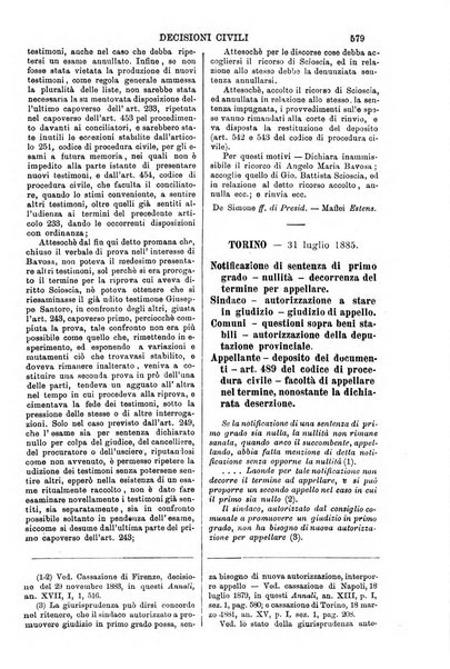 Annali della giurisprudenza italiana raccolta generale delle decisioni delle Corti di cassazione e d'appello in materia civile, criminale, commerciale, di diritto pubblico e amministrativo, e di procedura civile e penale