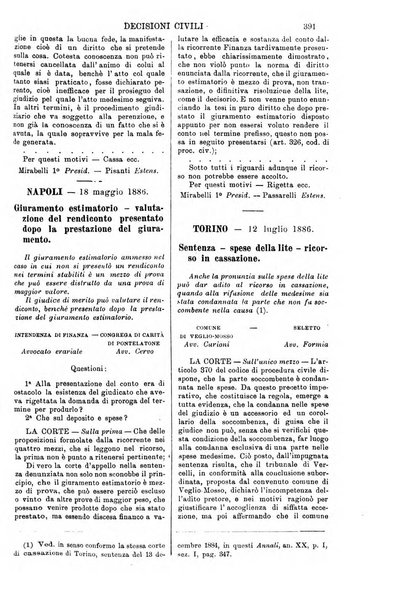 Annali della giurisprudenza italiana raccolta generale delle decisioni delle Corti di cassazione e d'appello in materia civile, criminale, commerciale, di diritto pubblico e amministrativo, e di procedura civile e penale