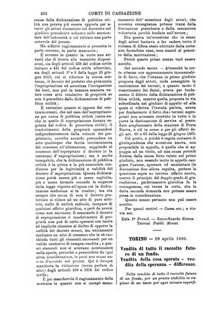 Annali della giurisprudenza italiana raccolta generale delle decisioni delle Corti di cassazione e d'appello in materia civile, criminale, commerciale, di diritto pubblico e amministrativo, e di procedura civile e penale