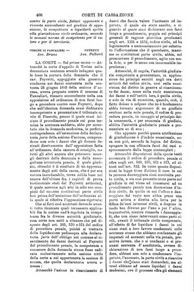 Annali della giurisprudenza italiana raccolta generale delle decisioni delle Corti di cassazione e d'appello in materia civile, criminale, commerciale, di diritto pubblico e amministrativo, e di procedura civile e penale