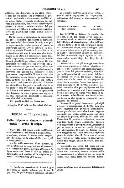 Annali della giurisprudenza italiana raccolta generale delle decisioni delle Corti di cassazione e d'appello in materia civile, criminale, commerciale, di diritto pubblico e amministrativo, e di procedura civile e penale