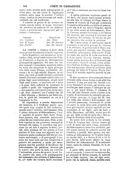 Annali della giurisprudenza italiana raccolta generale delle decisioni delle Corti di cassazione e d'appello in materia civile, criminale, commerciale, di diritto pubblico e amministrativo, e di procedura civile e penale