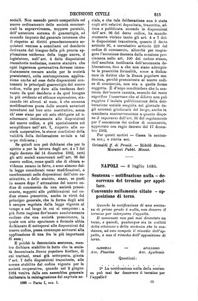 Annali della giurisprudenza italiana raccolta generale delle decisioni delle Corti di cassazione e d'appello in materia civile, criminale, commerciale, di diritto pubblico e amministrativo, e di procedura civile e penale