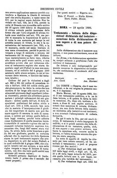 Annali della giurisprudenza italiana raccolta generale delle decisioni delle Corti di cassazione e d'appello in materia civile, criminale, commerciale, di diritto pubblico e amministrativo, e di procedura civile e penale