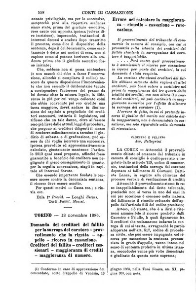 Annali della giurisprudenza italiana raccolta generale delle decisioni delle Corti di cassazione e d'appello in materia civile, criminale, commerciale, di diritto pubblico e amministrativo, e di procedura civile e penale