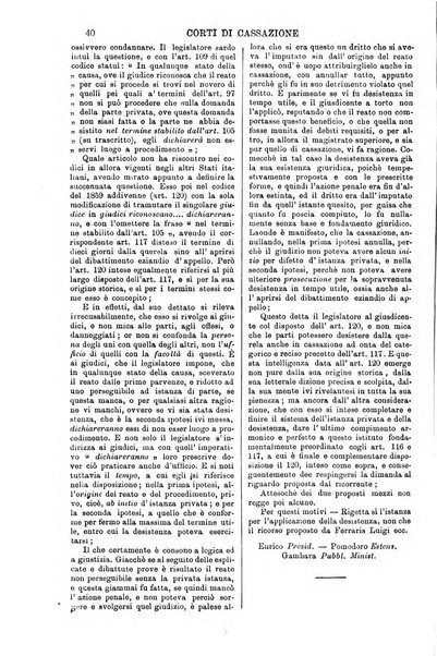 Annali della giurisprudenza italiana raccolta generale delle decisioni delle Corti di cassazione e d'appello in materia civile, criminale, commerciale, di diritto pubblico e amministrativo, e di procedura civile e penale