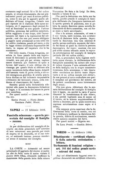 Annali della giurisprudenza italiana raccolta generale delle decisioni delle Corti di cassazione e d'appello in materia civile, criminale, commerciale, di diritto pubblico e amministrativo, e di procedura civile e penale