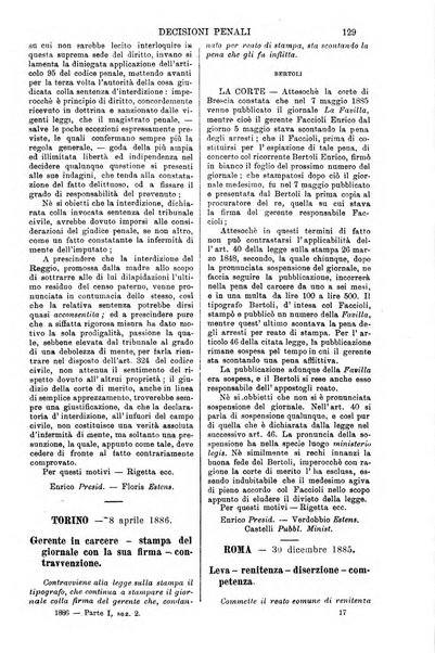 Annali della giurisprudenza italiana raccolta generale delle decisioni delle Corti di cassazione e d'appello in materia civile, criminale, commerciale, di diritto pubblico e amministrativo, e di procedura civile e penale