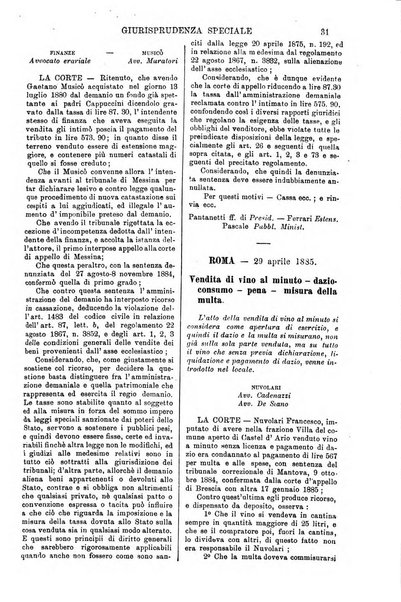 Annali della giurisprudenza italiana raccolta generale delle decisioni delle Corti di cassazione e d'appello in materia civile, criminale, commerciale, di diritto pubblico e amministrativo, e di procedura civile e penale