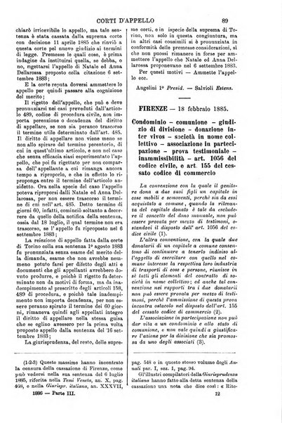 Annali della giurisprudenza italiana raccolta generale delle decisioni delle Corti di cassazione e d'appello in materia civile, criminale, commerciale, di diritto pubblico e amministrativo, e di procedura civile e penale