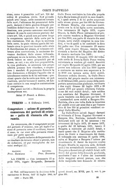 Annali della giurisprudenza italiana raccolta generale delle decisioni delle Corti di cassazione e d'appello in materia civile, criminale, commerciale, di diritto pubblico e amministrativo, e di procedura civile e penale