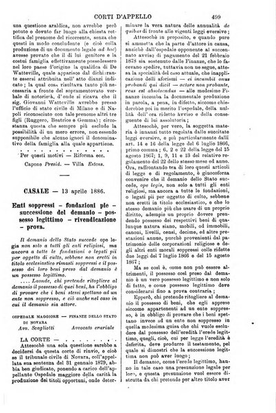 Annali della giurisprudenza italiana raccolta generale delle decisioni delle Corti di cassazione e d'appello in materia civile, criminale, commerciale, di diritto pubblico e amministrativo, e di procedura civile e penale