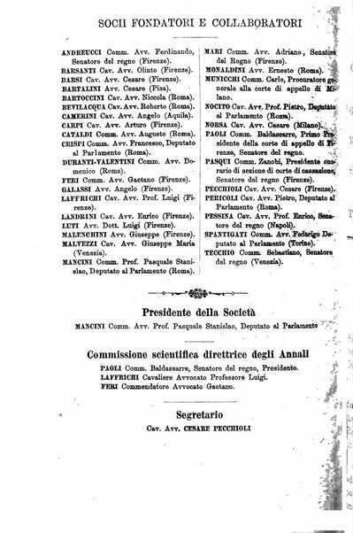 Annali della giurisprudenza italiana raccolta generale delle decisioni delle Corti di cassazione e d'appello in materia civile, criminale, commerciale, di diritto pubblico e amministrativo, e di procedura civile e penale