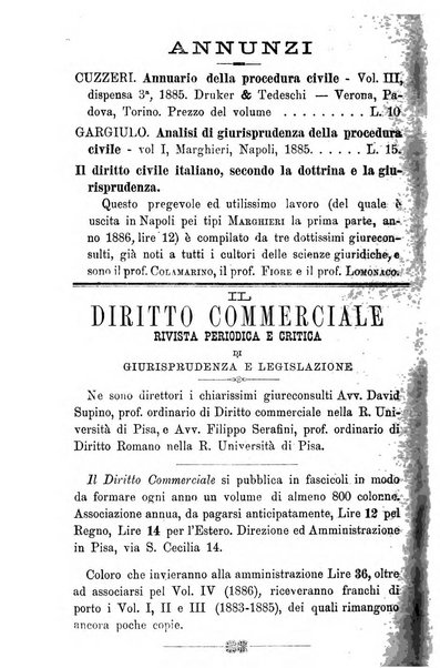 Annali della giurisprudenza italiana raccolta generale delle decisioni delle Corti di cassazione e d'appello in materia civile, criminale, commerciale, di diritto pubblico e amministrativo, e di procedura civile e penale