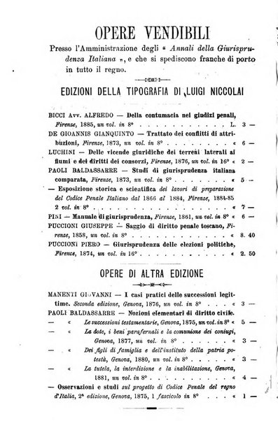 Annali della giurisprudenza italiana raccolta generale delle decisioni delle Corti di cassazione e d'appello in materia civile, criminale, commerciale, di diritto pubblico e amministrativo, e di procedura civile e penale