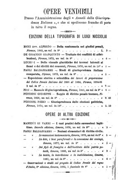 Annali della giurisprudenza italiana raccolta generale delle decisioni delle Corti di cassazione e d'appello in materia civile, criminale, commerciale, di diritto pubblico e amministrativo, e di procedura civile e penale