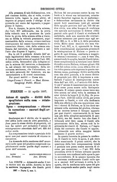 Annali della giurisprudenza italiana raccolta generale delle decisioni delle Corti di cassazione e d'appello in materia civile, criminale, commerciale, di diritto pubblico e amministrativo, e di procedura civile e penale