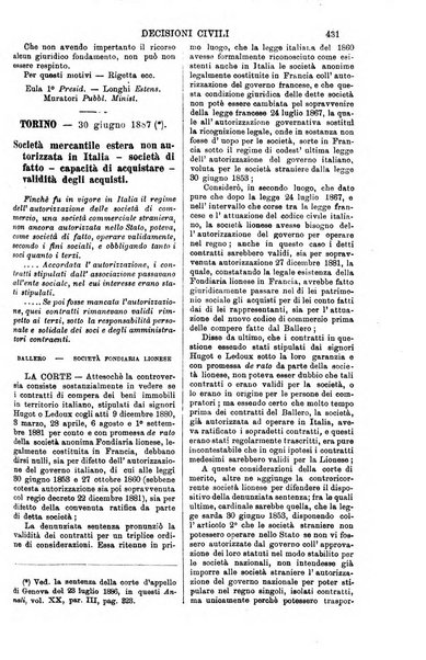 Annali della giurisprudenza italiana raccolta generale delle decisioni delle Corti di cassazione e d'appello in materia civile, criminale, commerciale, di diritto pubblico e amministrativo, e di procedura civile e penale