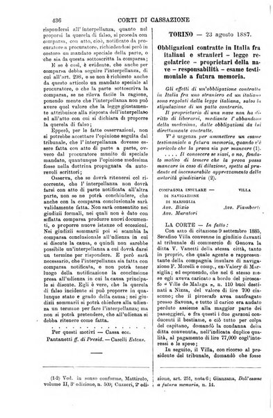 Annali della giurisprudenza italiana raccolta generale delle decisioni delle Corti di cassazione e d'appello in materia civile, criminale, commerciale, di diritto pubblico e amministrativo, e di procedura civile e penale