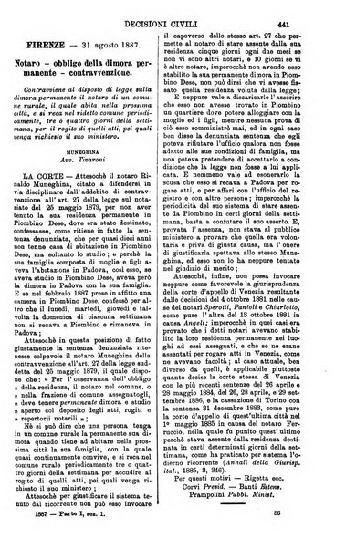 Annali della giurisprudenza italiana raccolta generale delle decisioni delle Corti di cassazione e d'appello in materia civile, criminale, commerciale, di diritto pubblico e amministrativo, e di procedura civile e penale