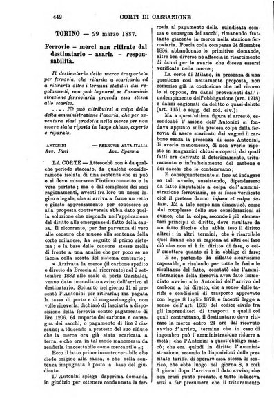 Annali della giurisprudenza italiana raccolta generale delle decisioni delle Corti di cassazione e d'appello in materia civile, criminale, commerciale, di diritto pubblico e amministrativo, e di procedura civile e penale