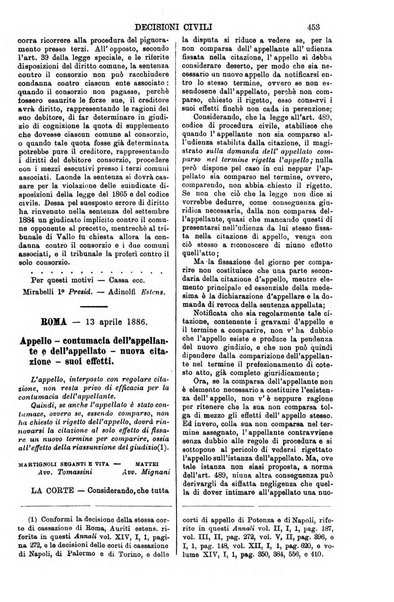 Annali della giurisprudenza italiana raccolta generale delle decisioni delle Corti di cassazione e d'appello in materia civile, criminale, commerciale, di diritto pubblico e amministrativo, e di procedura civile e penale