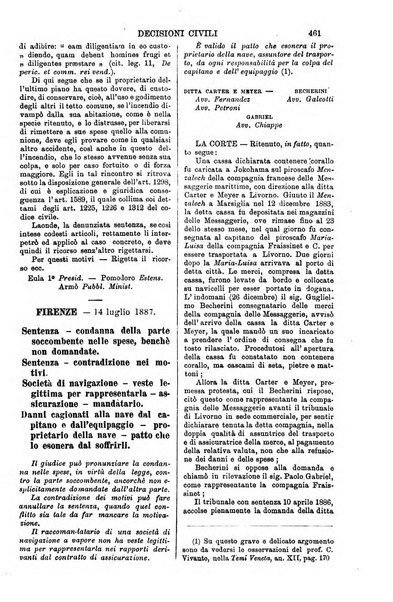 Annali della giurisprudenza italiana raccolta generale delle decisioni delle Corti di cassazione e d'appello in materia civile, criminale, commerciale, di diritto pubblico e amministrativo, e di procedura civile e penale