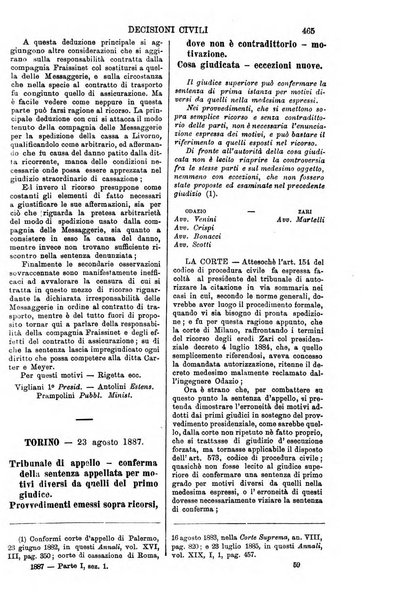 Annali della giurisprudenza italiana raccolta generale delle decisioni delle Corti di cassazione e d'appello in materia civile, criminale, commerciale, di diritto pubblico e amministrativo, e di procedura civile e penale