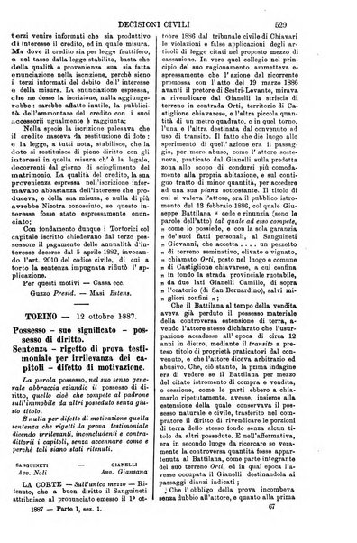 Annali della giurisprudenza italiana raccolta generale delle decisioni delle Corti di cassazione e d'appello in materia civile, criminale, commerciale, di diritto pubblico e amministrativo, e di procedura civile e penale