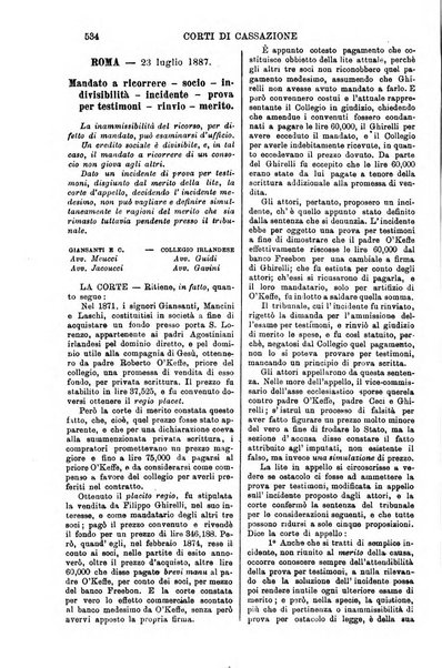 Annali della giurisprudenza italiana raccolta generale delle decisioni delle Corti di cassazione e d'appello in materia civile, criminale, commerciale, di diritto pubblico e amministrativo, e di procedura civile e penale