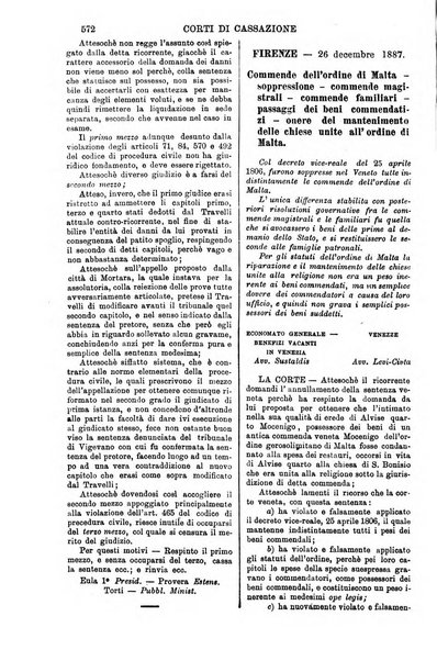 Annali della giurisprudenza italiana raccolta generale delle decisioni delle Corti di cassazione e d'appello in materia civile, criminale, commerciale, di diritto pubblico e amministrativo, e di procedura civile e penale