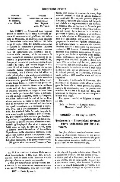 Annali della giurisprudenza italiana raccolta generale delle decisioni delle Corti di cassazione e d'appello in materia civile, criminale, commerciale, di diritto pubblico e amministrativo, e di procedura civile e penale